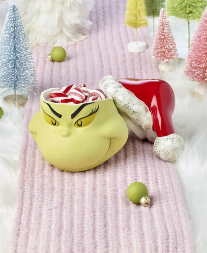 Lenox 898096 Merry Grinchmas Chip & Dip Bowl, Christmas Dishes, Festive Holiday Serveware