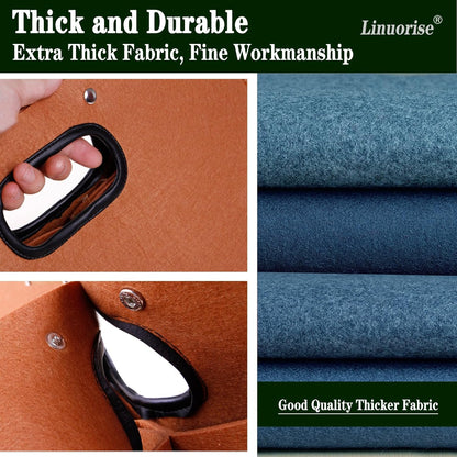 Grill Accessory Storage Bag, BBQ Tools Storage, Grill Storage Bag, Storage Container for Grilling ; Men's BBQ Gifts!（Material：Thickened Felt Cloth）