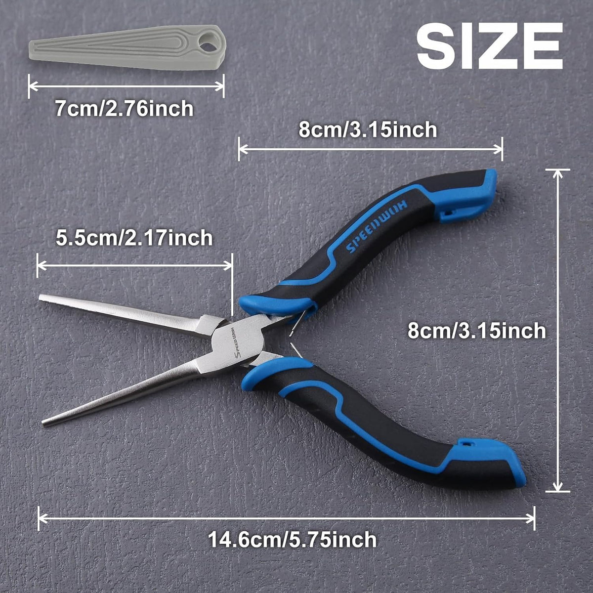 SPEEDWOX Long Reach Bent Needle Nose Pliers With Smooth Jaw Angled Needle Nose Pliers For Jewelry Making Fish Bone Pliers Tweezers Bent Chain Nose Pliers For Wire Bending And Small Object Gripping