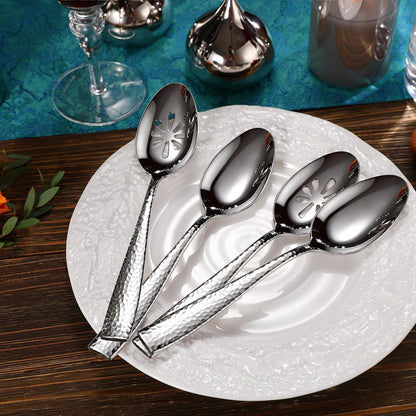 KEAWELL Premium Louis Hammered Serving Forks (Serving Forks)