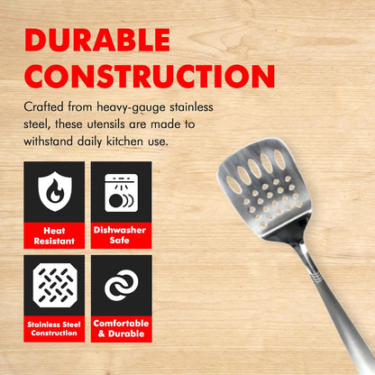 Chef Craft Select Turner/Spatula, 13.5 inch, Stainless Steel