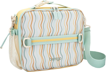 Bentgo Kids Lunch Bag - Durable, Double-Insulated Lunch Bag for Kids 3+; Holds Lunch Box, Water Bottle, & Snacks; Easy-Clean Water-Resistant Fabric & Multiple Zippered Pockets (Mermaid)