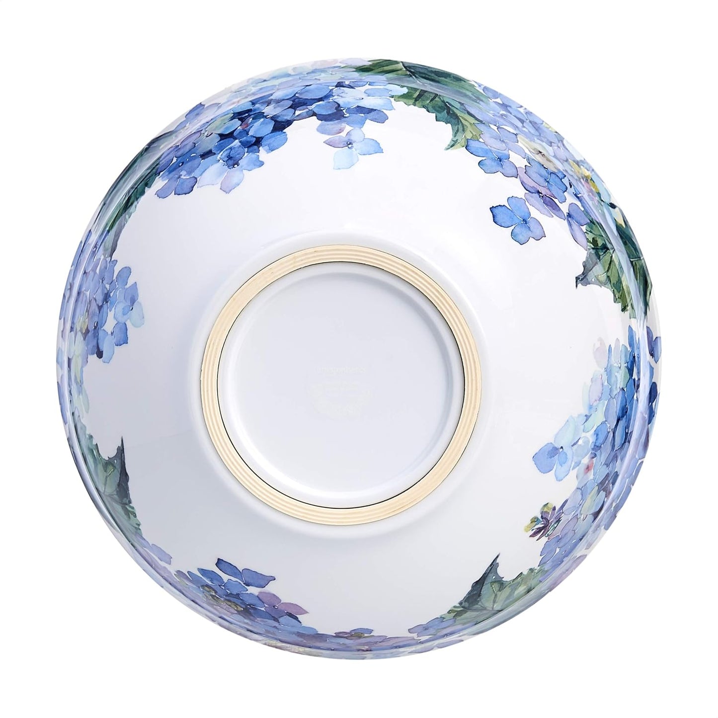 Amazon Basics Mixing Bowls with Lids, Nesting Melamine Serving Bowls, Non-Slip Base, BPA Free, Dishwasher Safe, 5 Sizes, Blue and White Floral, Set of 10
