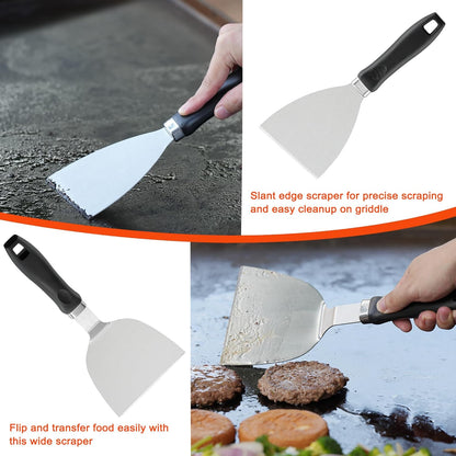 DY DECENT FAMILY 40PCS Griddle Accessories Kit, Flat Top Grill Accessories Set for Outdoor Barbecue. Griddle Accessories Set with Basting Cover, Spatula, Scraper, Burger Press, Tongs, Cleaning Kit
