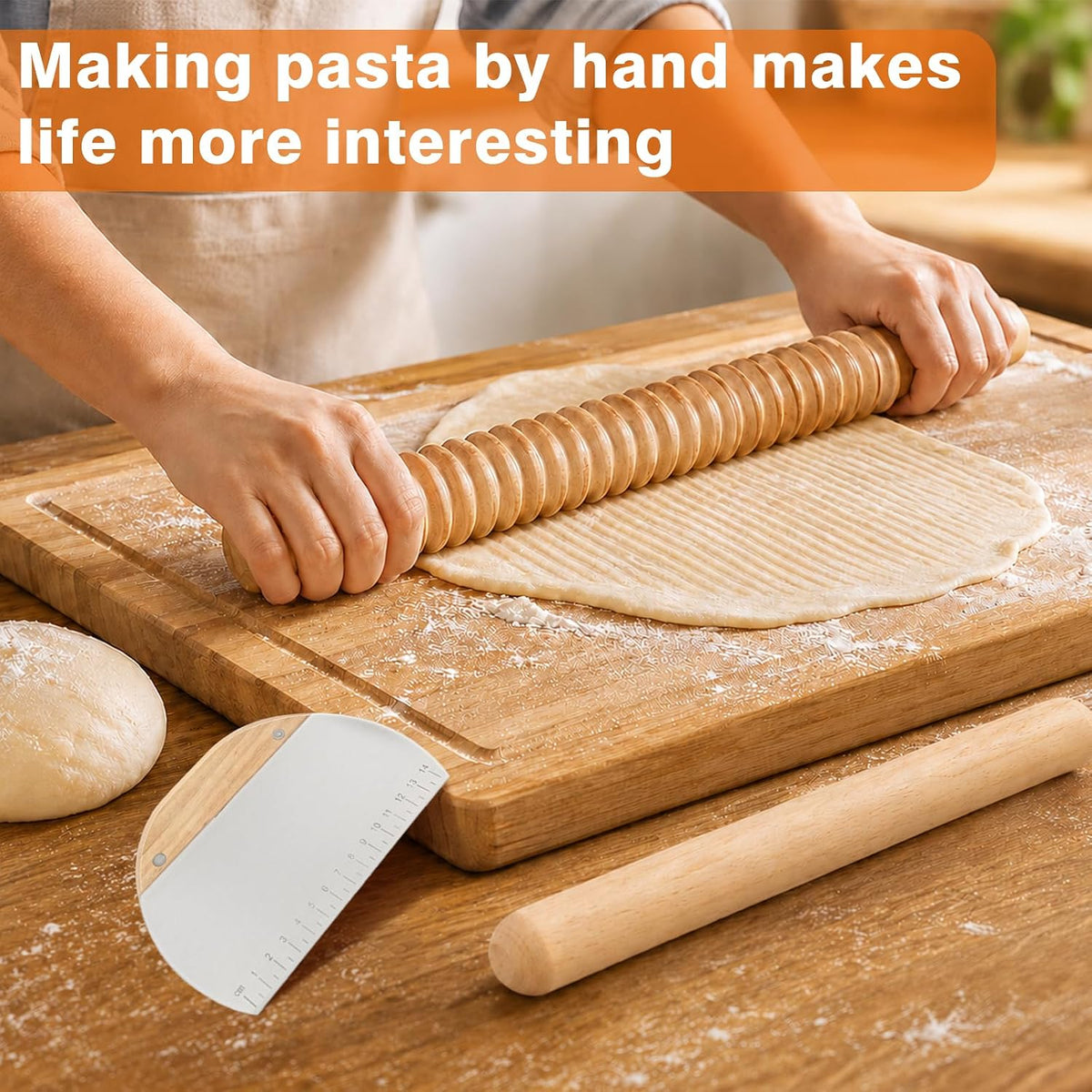 TREWAVE Pasta Making Tools Set, Homemade Pasta Making Kit