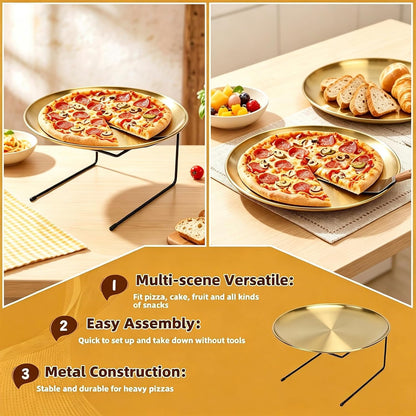 12 Pcs Pizza Display Stands for Party Pizza Pan Riser Stand Set