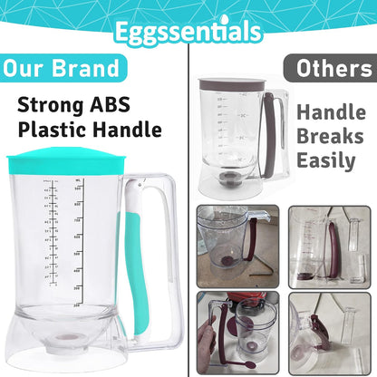 Eggssentials Pancake Batter Dispenser with Squeeze Handle Pancake Dispenser