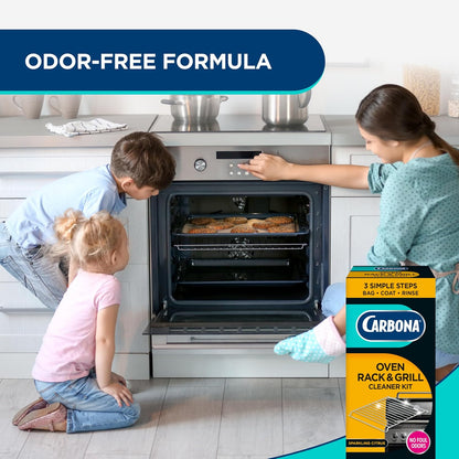 Carbona Oven Rack & Grill Cleaner | Eliminates Thick Grease & Build-Up | Griddle & BBQ Cleaning Solution | 16.8 Fl Oz, 2 Pack