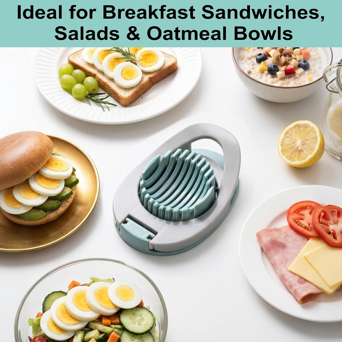 Egg Slicer for Hard Boiled Eggs, Uniform Thin Soft Food Cutter