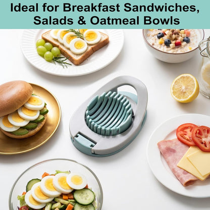Egg Slicer for Hard Boiled Eggs, Uniform Thin Soft Food Cutter
