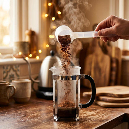 Adjustable Measuring Scoop and Coffee Spoon with Bag Clip