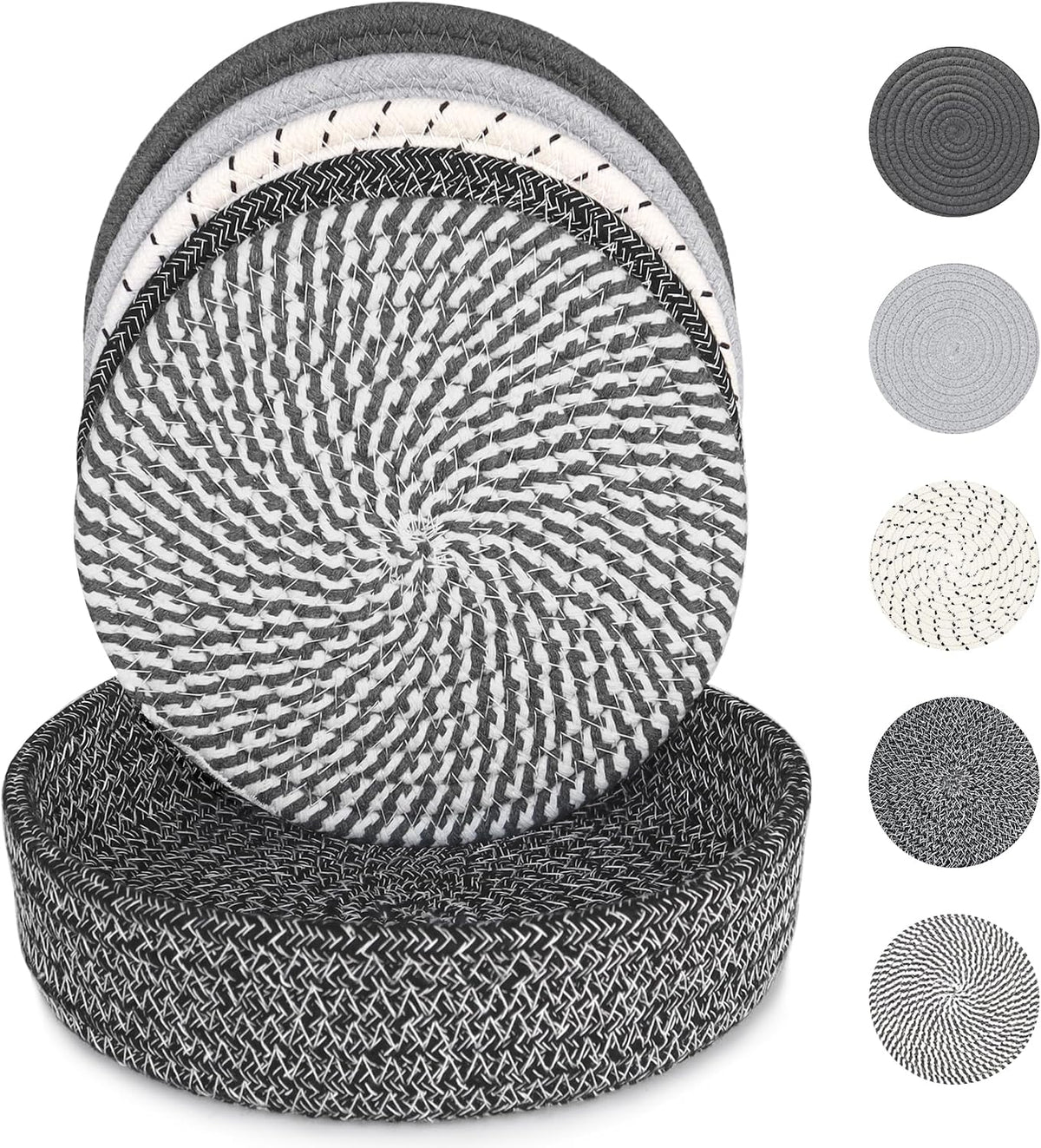 8 Inch Trivets for Hot Dishes, Hot Pots and Pans, 6 Pcs