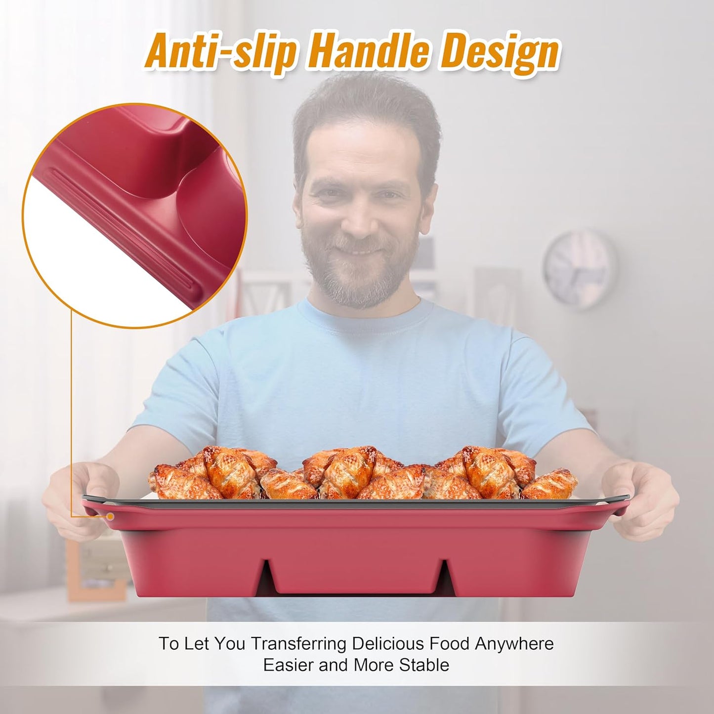 4PCS Plastic Melamine Grill Carry Prep System Tray Set, Marinating Plate for Plating Food & BBQ Prep Tub for Marinating Meats, BBQ Grill Prep Trays