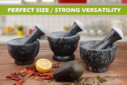 Tianman Marble Replacement Pestle 5.9" Length Polished, Use Pestle on Both Ends (Only Pestle Mortar Not Included) (Grey Marble Polished)