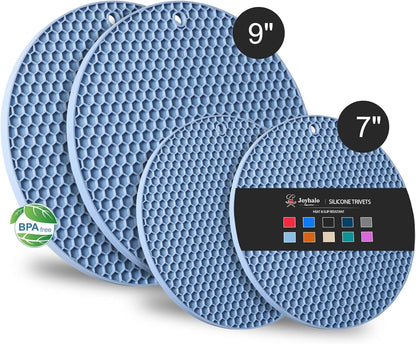 Joyhalo 4 Pack Trivets for Hot Dishes