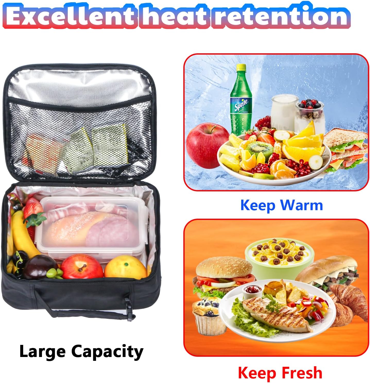 Hap Tim Kids Lunch Box for Girls Boys, Reusable Lunch Bag for Kids, Spacious Lunchbox, Insulated Lunchbag, Purple Unicorn(18654-PP)