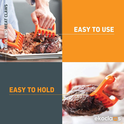 Jolly Green Products Ekoclaws Meat Claws, Professional Meat Shredder Claws for Shredding Meat, BBQ Accessories to Shred, Bear Claws for Shredding Meat, Pull, Lift & Carve Food