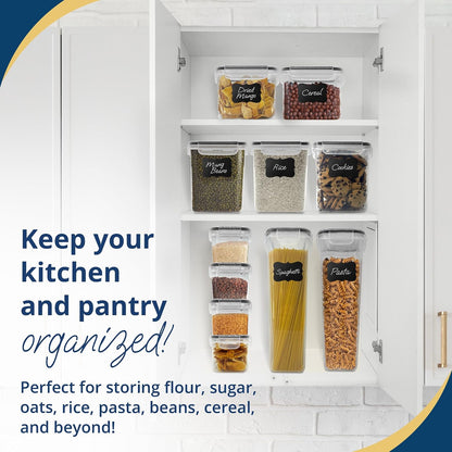 Reli. Airtight Canister Set with Lids (26 Set) | Clear Plastic Food Storage Canisters | Mega Variety Pack | BPA-Free