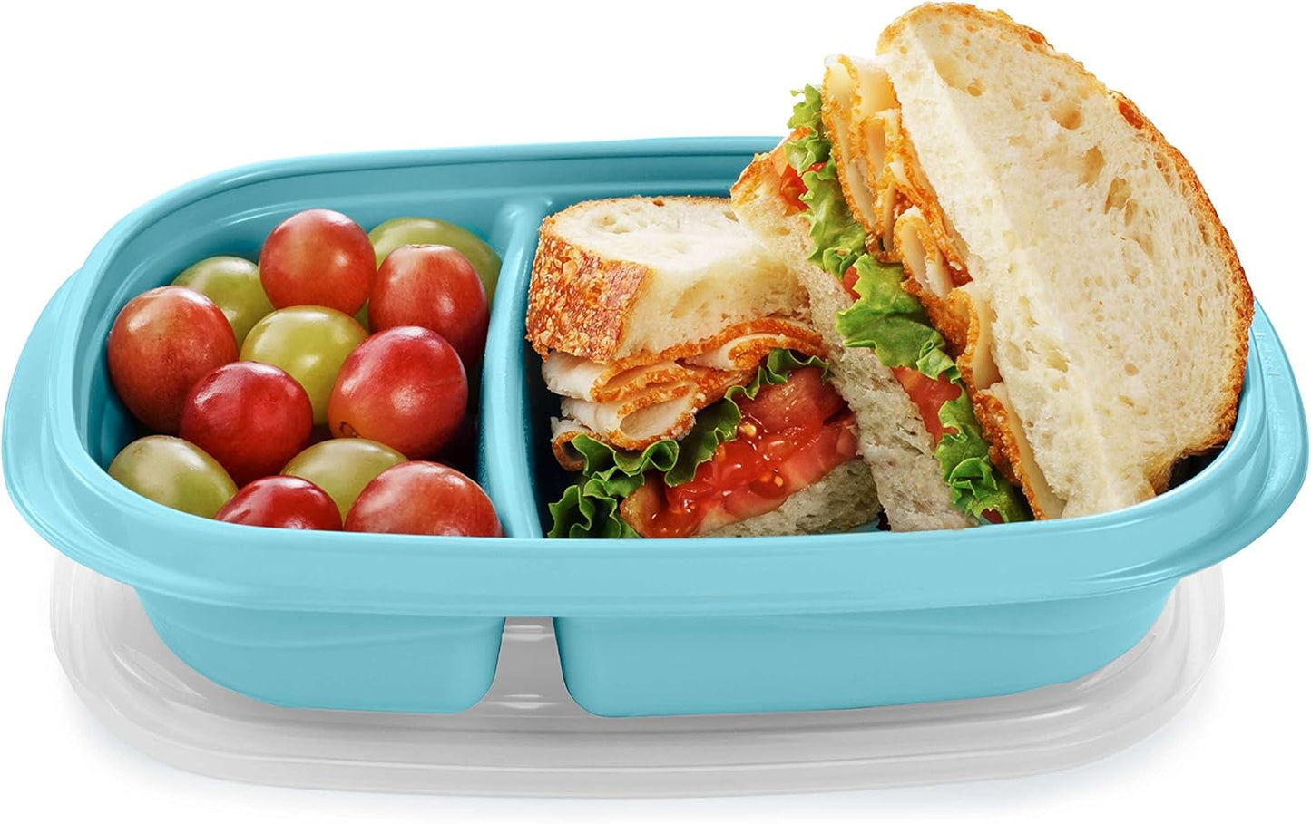 Rubbermaid TakeAlongs Snacking Food Storage Containers, 2 Cups Size - 2 Lids, Trays, and Containers 7S87