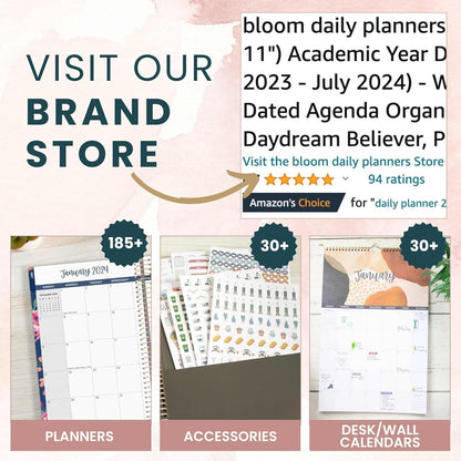 bloom daily planners Horizontal Weekly Magnetic Meal Planning Pad for Fridge with Tear-Off Grocery Shopping List - Hanging Food/Menu Organizer Notepad with Magnets - 8.5” x 11” - Lemons