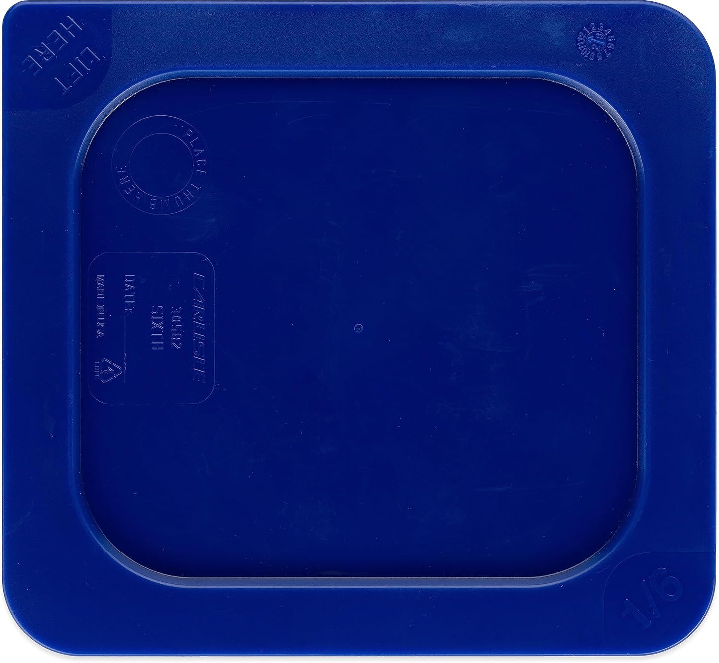 Carlisle FoodService Products 3058260 Smart Lids Sixth Size Polyethylene Lid, Dark Blue