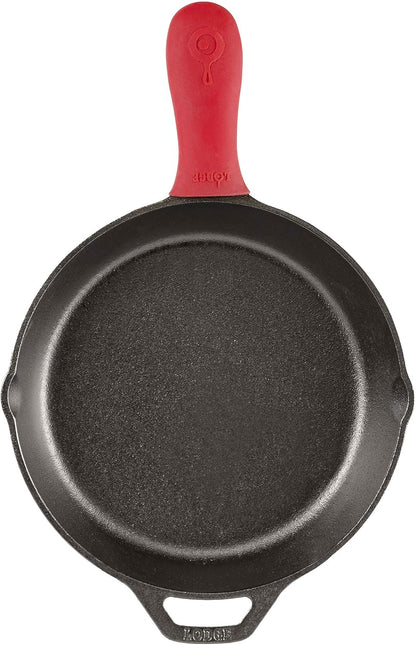 Lodge Silicone Hot Handle Holder for 9 Inch and Larger Skillets, Red