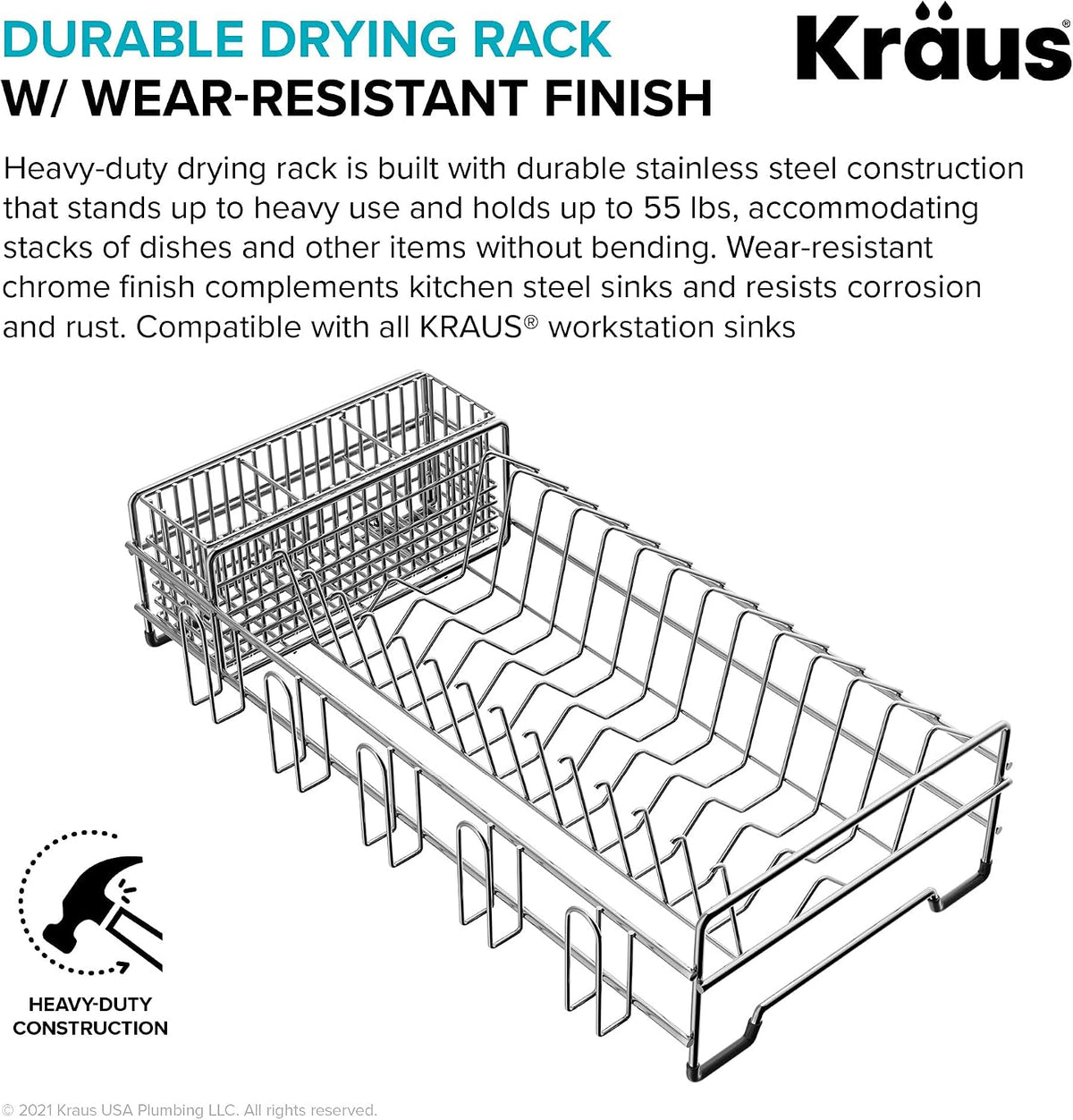 Kraus Stainless Steel 16.75 in Workstation Kitchen Sink Colander CS-6