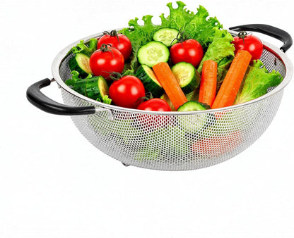 Restaurantware 6 qt Stainless Steel Over The Sink Colander