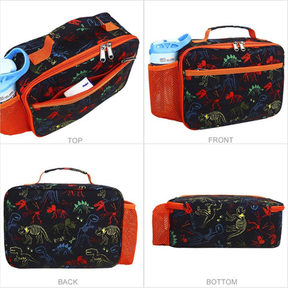 RHCPFOVR Kids Lunch Bag - Insulated Lunch Box for Boys Girls,Washable Lunch Bag and Reusable Toddler Leak-proof Lunchbox for School and Daycare - Colors B