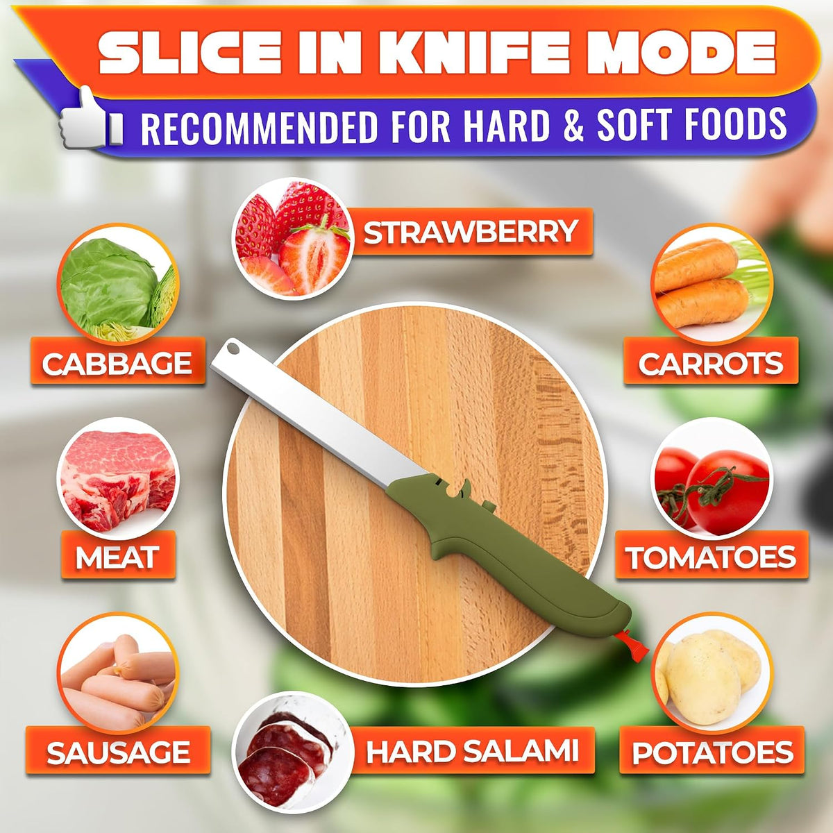 2 in 1 Kitchen Scissors for Food with Knife Sharpener (Grey)