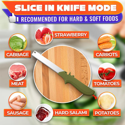2 in 1 Kitchen Scissors for Food with Knife Sharpener (Grey)