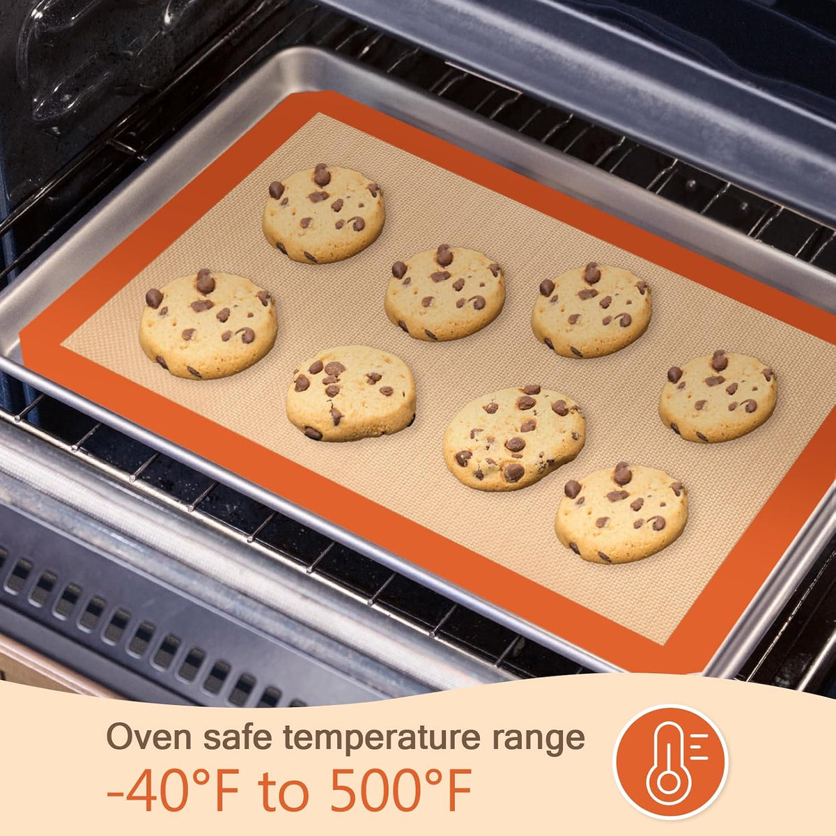Silicone Baking Mat, Nonstick & Reusable