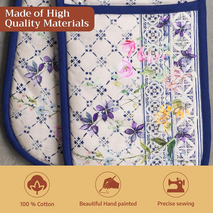Maison d' Hermine Pot Holders 100% Cotton Potholders (8" x 8") - Colors A