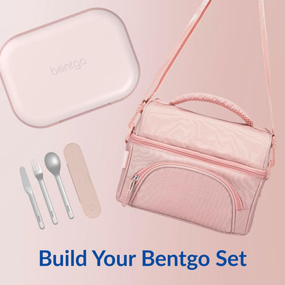 Bentgo Chill Max Leak-Proof XL Lunch Box - Included Ice Pack Keeps Food Cold; 5-Cup Capacity for Adults & Ages 8+, 3 or 4 Compartment Bento Box, BPA-Free, Dishwasher Safe (Bone & Glacier Blue)