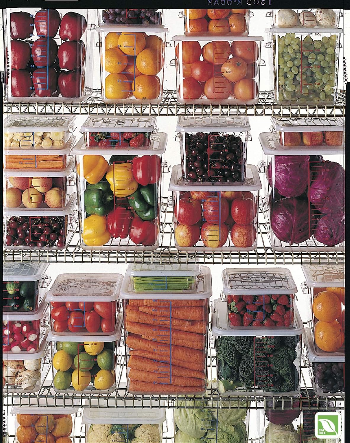 Rubbermaid Commercial Products Space Saving Square Food Storage Container 6 Quart Clear for Kitchen/Sous Vide/Meal Prep