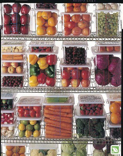 Rubbermaid Commercial Products Space Saving Square Food Storage Container 6 Quart Clear for Kitchen/Sous Vide/Meal Prep