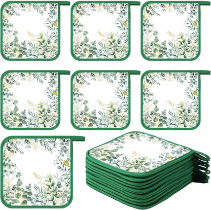 Bencailor 12 Pcs Christmas Wildflower Pot Holders with Pocket