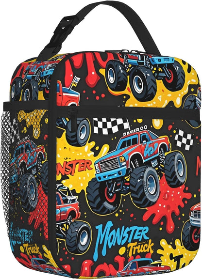 Dinosaur Volcano Insulated Lunch Bag for Women & Men, Reusable Leak-Proof Lunch Box with Cooler Compartment, Lunch Tote for Adults Work Travel Picnic Durable & Washable