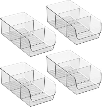 InterDesign Linus Kitchen, Pantry, Refrigerator, Freezer Storage Container, Clear