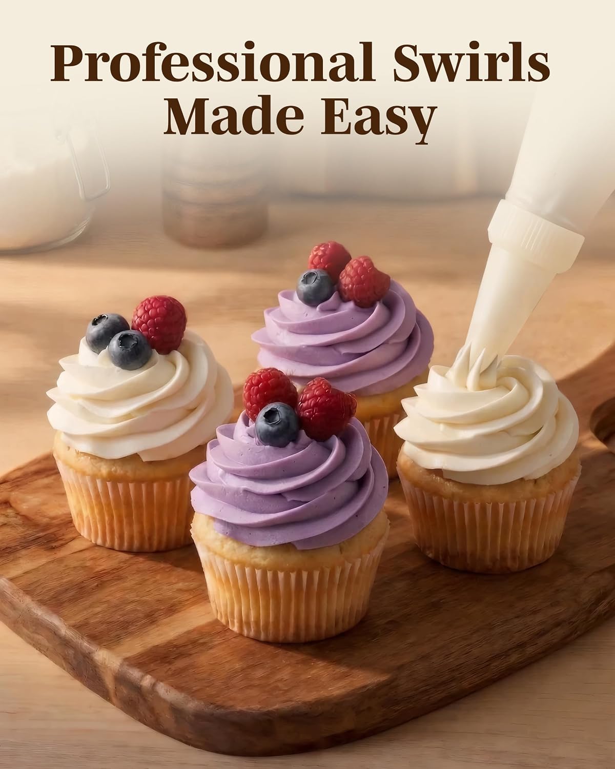 Reusable Plastic Piping Tips, Nozzles Standard Size Star Tip #20