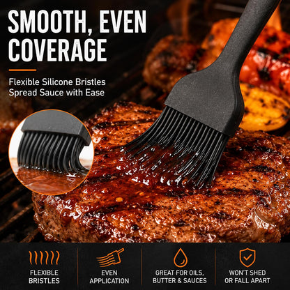 Silicone Basting Pastry Brush for Baking Bbq Spread Oil Butter