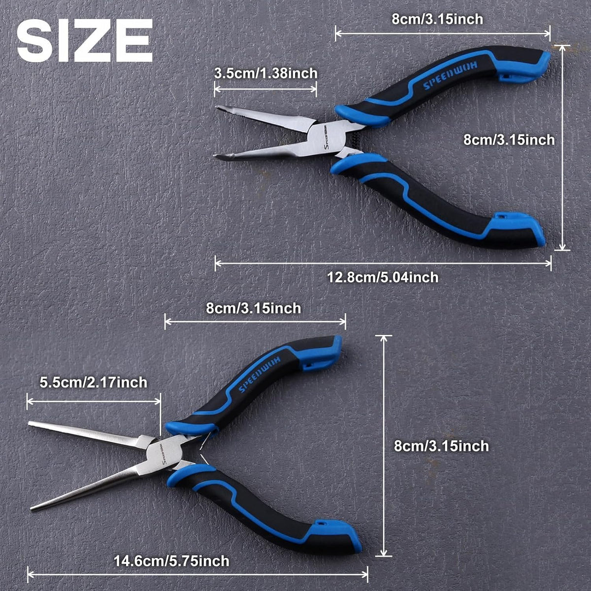 SPEEDWOX Long Reach Bent Needle Nose Pliers With Smooth Jaw Angled Needle Nose Pliers For Jewelry Making Fish Bone Pliers Tweezers Bent Chain Nose Pliers For Wire Bending And Small Object Gripping