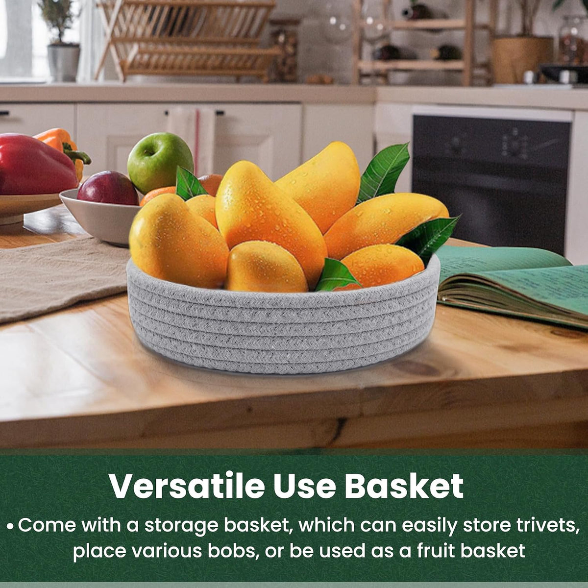 8 Inch Trivets for Hot Dishes, Hot Pots and Pans, 6 Pcs