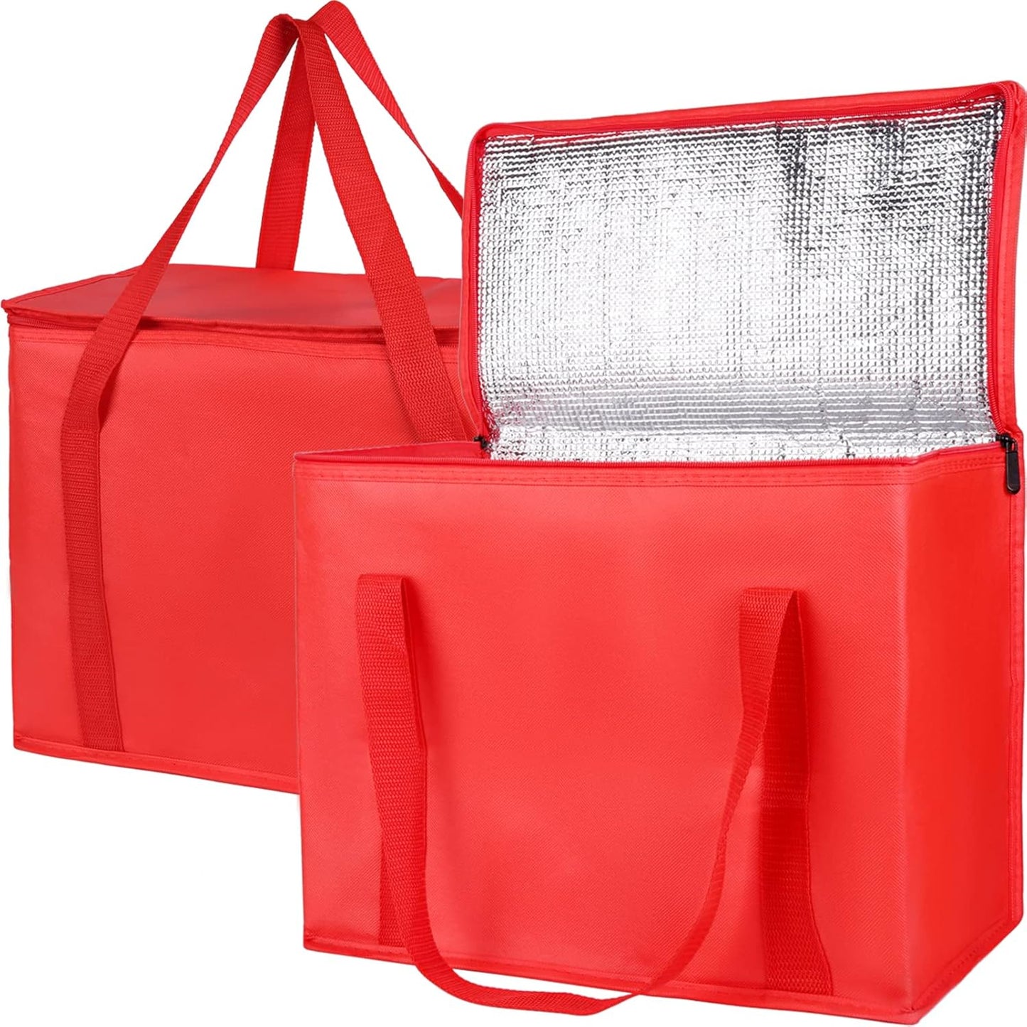 Bodaon Insulated Food Delivery Bag, XXXL Pizza Delivery Bags for Hot and Cold Food, Commercial, Large Capacity Reusable Warming Bag, Catering Cooler Bag for Rideshare, Warmers for Parties (Black, 1Pk)