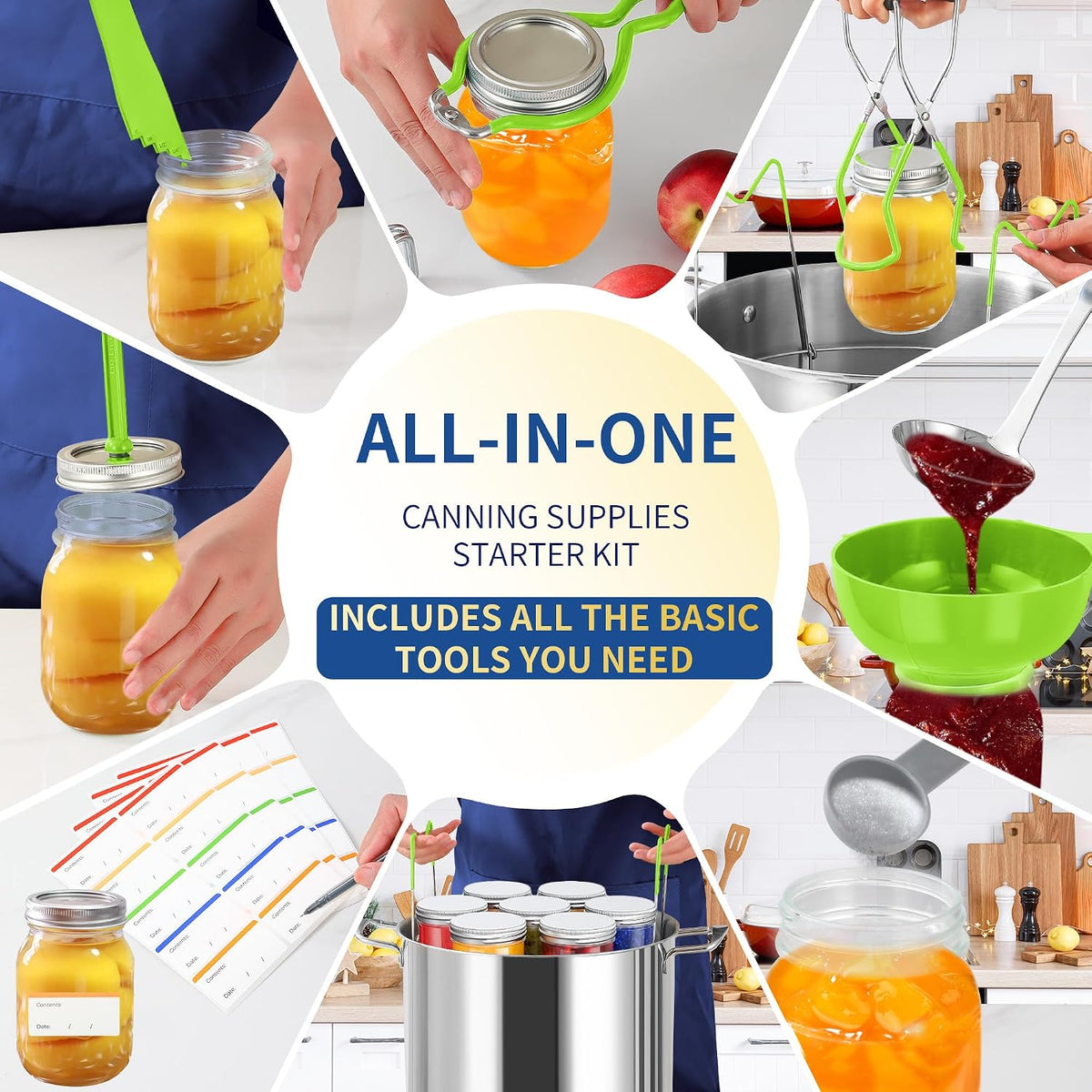Canning Supplies Starter Kit,Canning Kit Set for Beginners