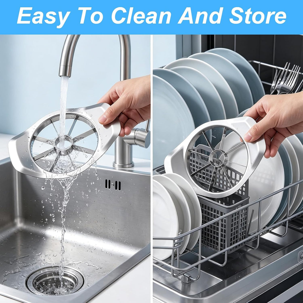 Apple Slicer Corer Cutter Apple Corer Tool Heavy Duty Fruit Divider
