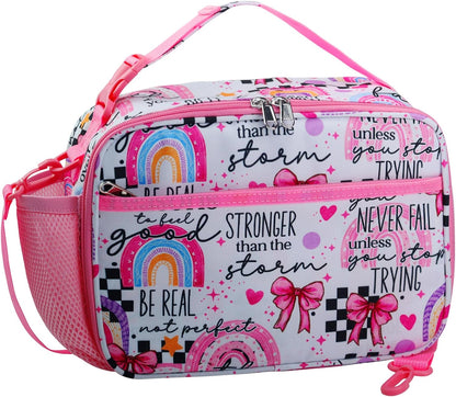 RLGPBON Kids Lunch Bag,Insulated Lunch Box for Girls,Lunch Bag Toddler Teen,School Daycare Cute Travel bags