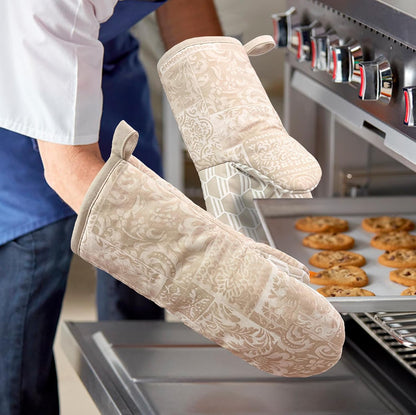 Mini Silicone Oven Mitts, Heat Resistant Kitchen Mittens 2-Pack Set