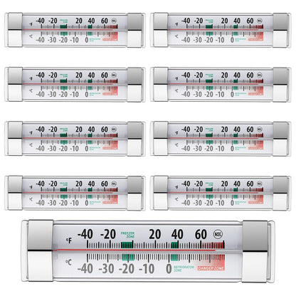 8Pack Refrigerator Freezer Thermometer, Waterproof Refrigerator Thermometer