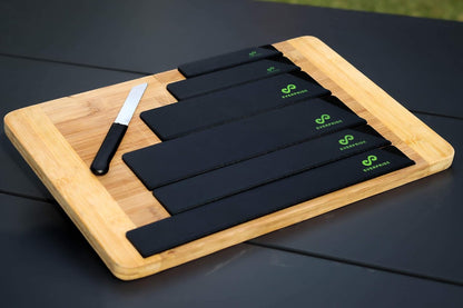 EVERPRIDE Chef Knife Sheath Set Universal Blade Edge Cover Guards for Chef’s and Kitchen Knives – Durable, BPA-Free, Felt Lined, Sturdy ABS Plastic – Knives Not Included